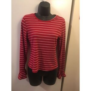 Red striped long sleeve